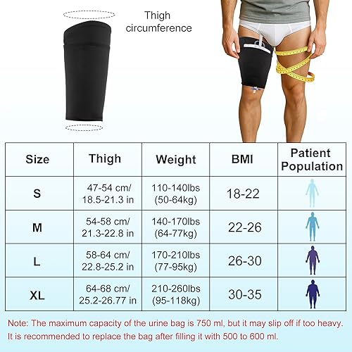 Miniatura 2 de Soporte para bolsa de catéter, tela de seda de hielo, refrescante y transpirable, suministros de catéter para bolsa de catéter Foley que se mantiene