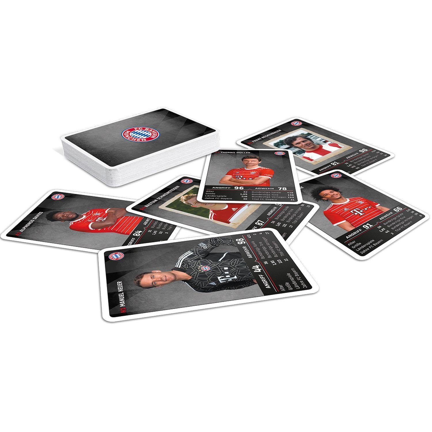 FC Bayern München Unisex Gioventù 31297 Gioco di Carte, Bianco, M