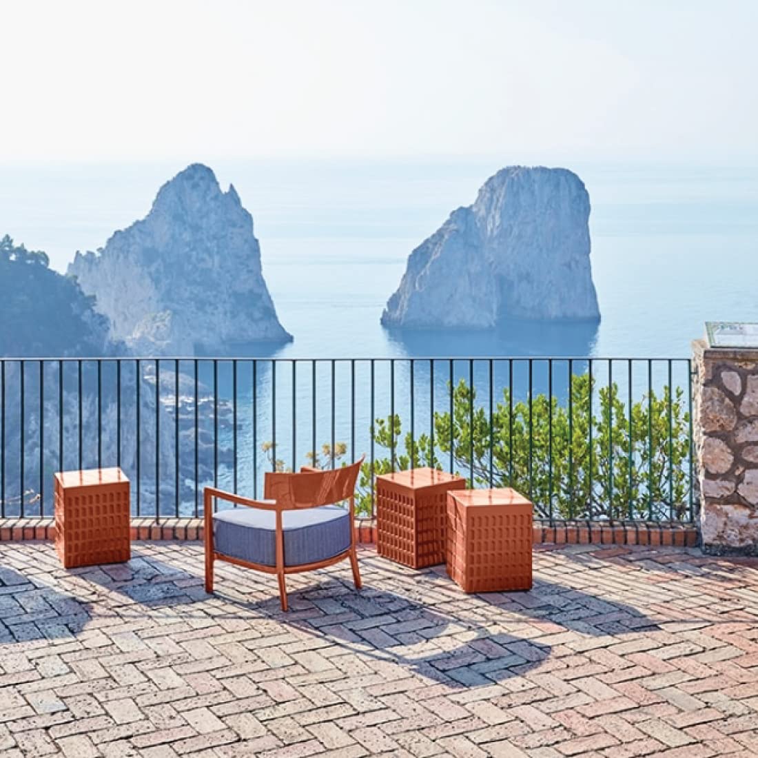Kartell EUR Scabello, Rosso Terra
