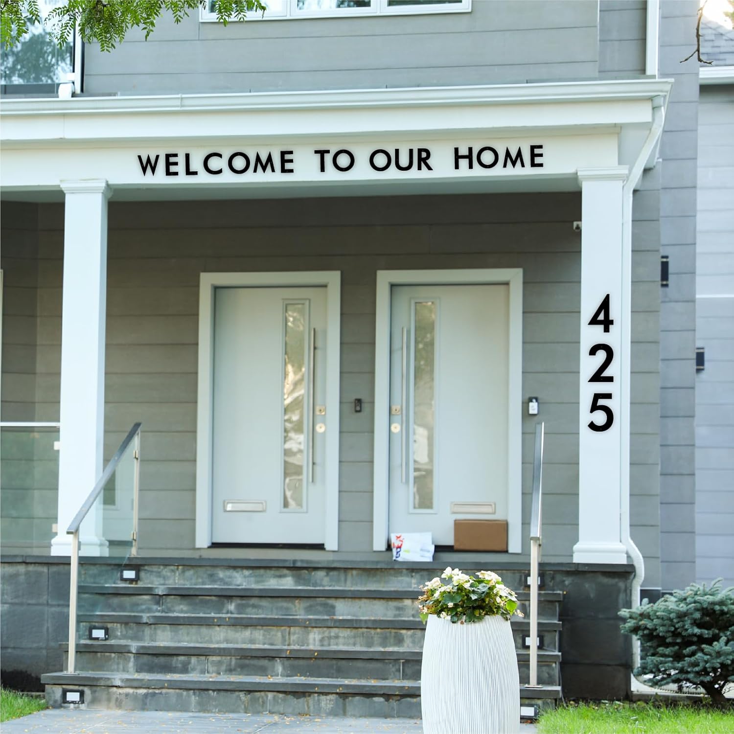 3 Inch Metal House Numbers Letters, Black House Address Numbers for Outside, Modern Metal Address Number Letters for Homes, Apartments, Farms, Office (2)