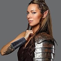 Vista 4 de Long tiantian Muñequera de cuero con guantelete para la muñeca, brazaletes de cuero medievales, brazaletes de tiro con arco, protectores de brazo