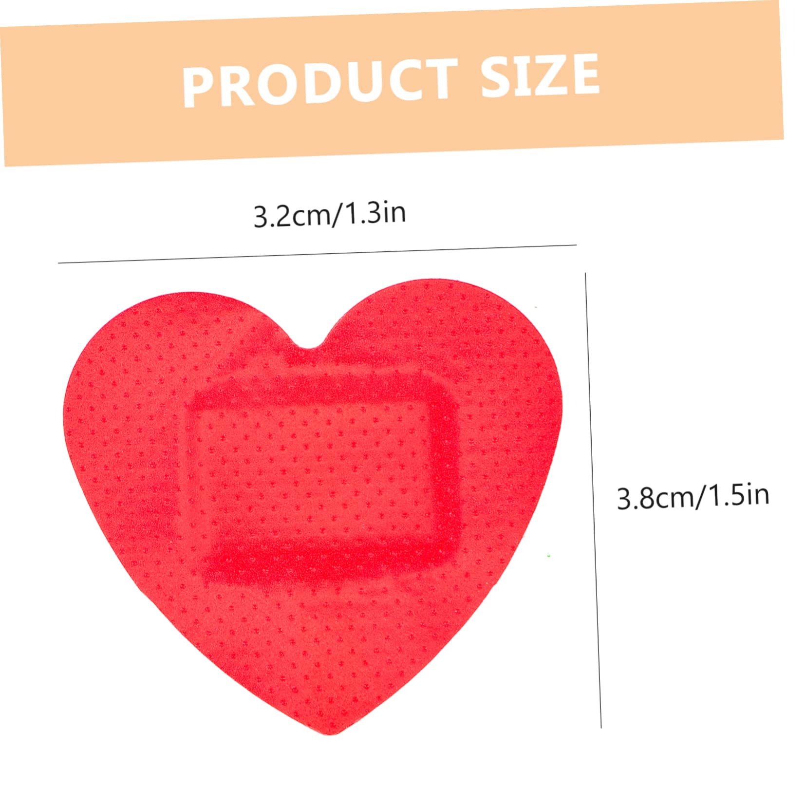 150 piezas Apósitos Adhesivos Forma de Corazón Transpirables Vendajes Elásticos Impermeables para Heridas Parches de para Adultos