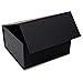 Magnetic Gift Box - 15 Pack Black Collapsible Boxes with Lid Closure in Bulk, Luxury Cardboard Packaging for Boutiques, Small Business, Apparel, Retail, Bridesmaid, Parties, Large, Bulk - 12x12x6