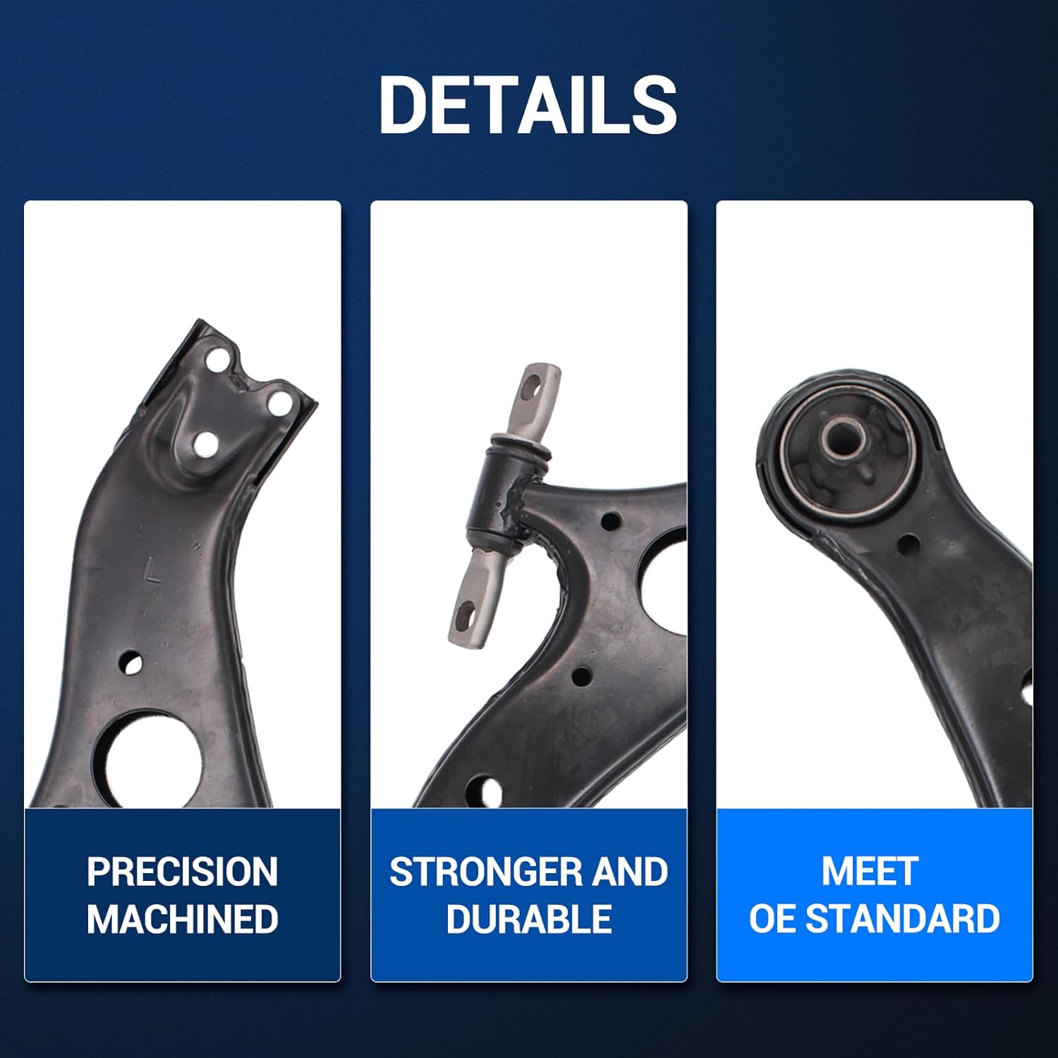 Autoround Front Lower Control Arm Compatible with Toyota Sienna 2004-2010, Both Driver and Passenger Side, 2pcs - MS86169 MS86170
