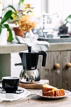 Induction Inox Cafetera Italiana de Aluminio y Acero Inoxidable 9 tazas de capacidad1