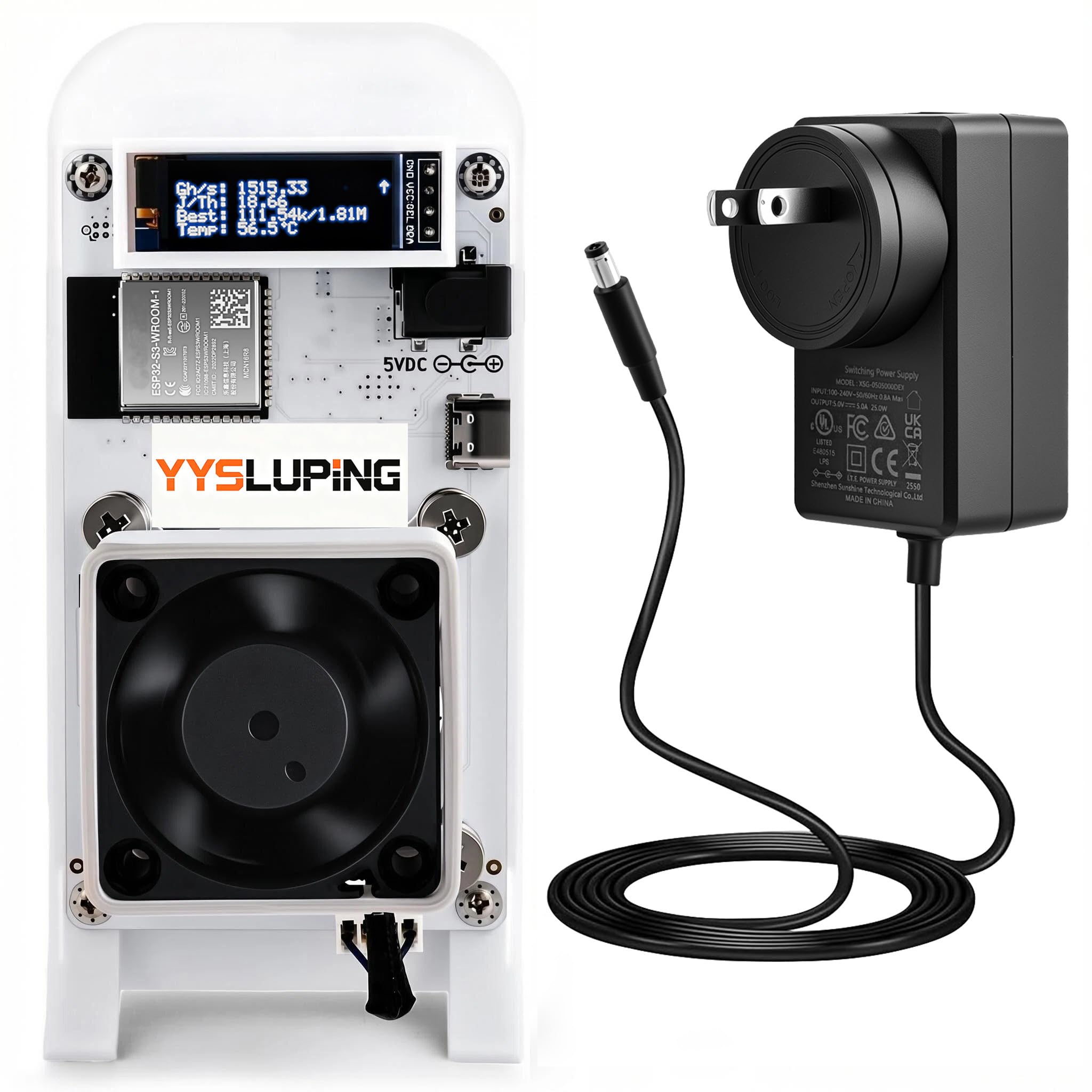 Amazon.com: YYSLUPING 601 Bitcoin Miner White, Home Crypto Miner