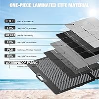 Vista 4 de GRECELL Panel solar portátil de 350W para generador de estación de energía, panel solar plegable, cargador solar de alta eficiencia de 37.4V