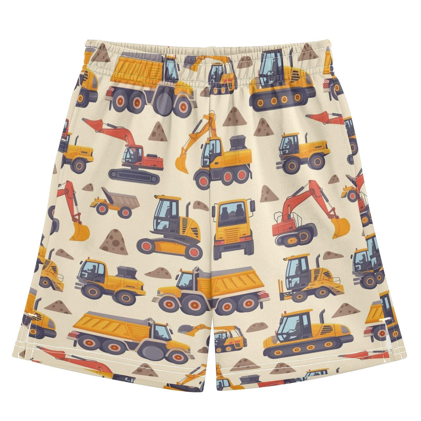 panksolu boy Shorts Cars Cartoon Youth Athletic Shorts for Boys and Girls 10-11 Y Multicolor