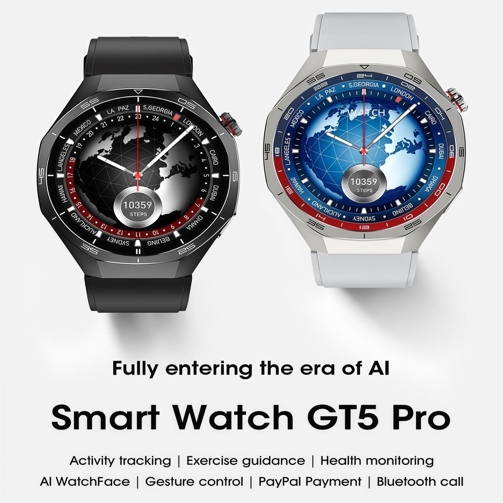 Relojes Inteligentes, Llamadas, Monitorización De Frecuencia Cardíaca/ECG, Pulseras/Relojes Inteligentes,Más De 100 Deportes, Resistente Al Agua IP68, para Android Io
