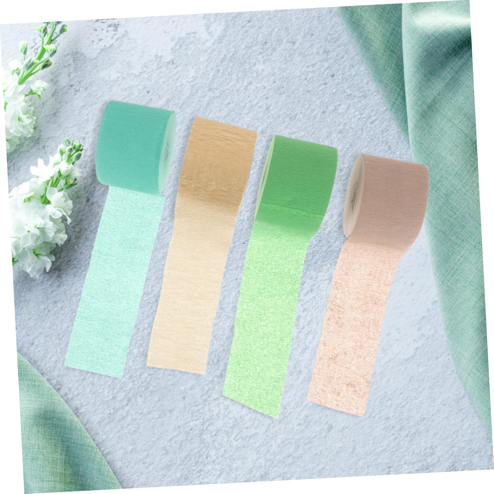 SEWACC 40rouleaux Décorations Papier Crépon Pour Fête Accessoires De Décorations Anniversaire Mariage Parfait Pour Arrière-plans Et Fleurs Papier