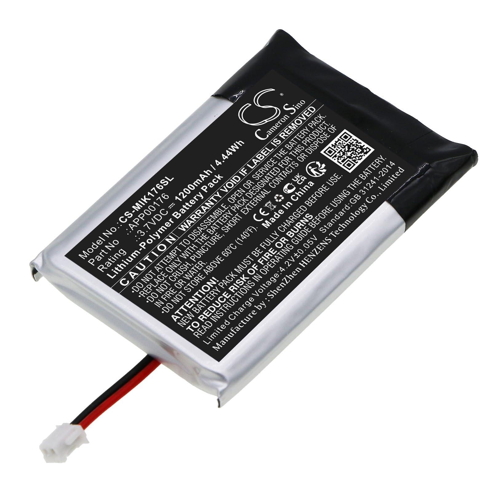 Enyuly 3.7V APP00176 Battery 1200mAh Replacement for iPilot Link Remote BT APP00176