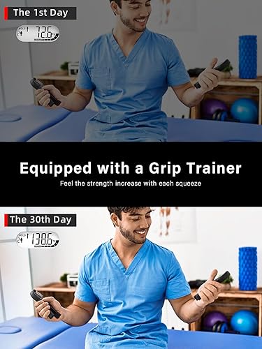 Miniatura 7 de Grip Strength Tester Trainer - Electronic Hand Dynamometer of 400lbs180kg & Grip strengthener with Adjustable Resistance for Sports