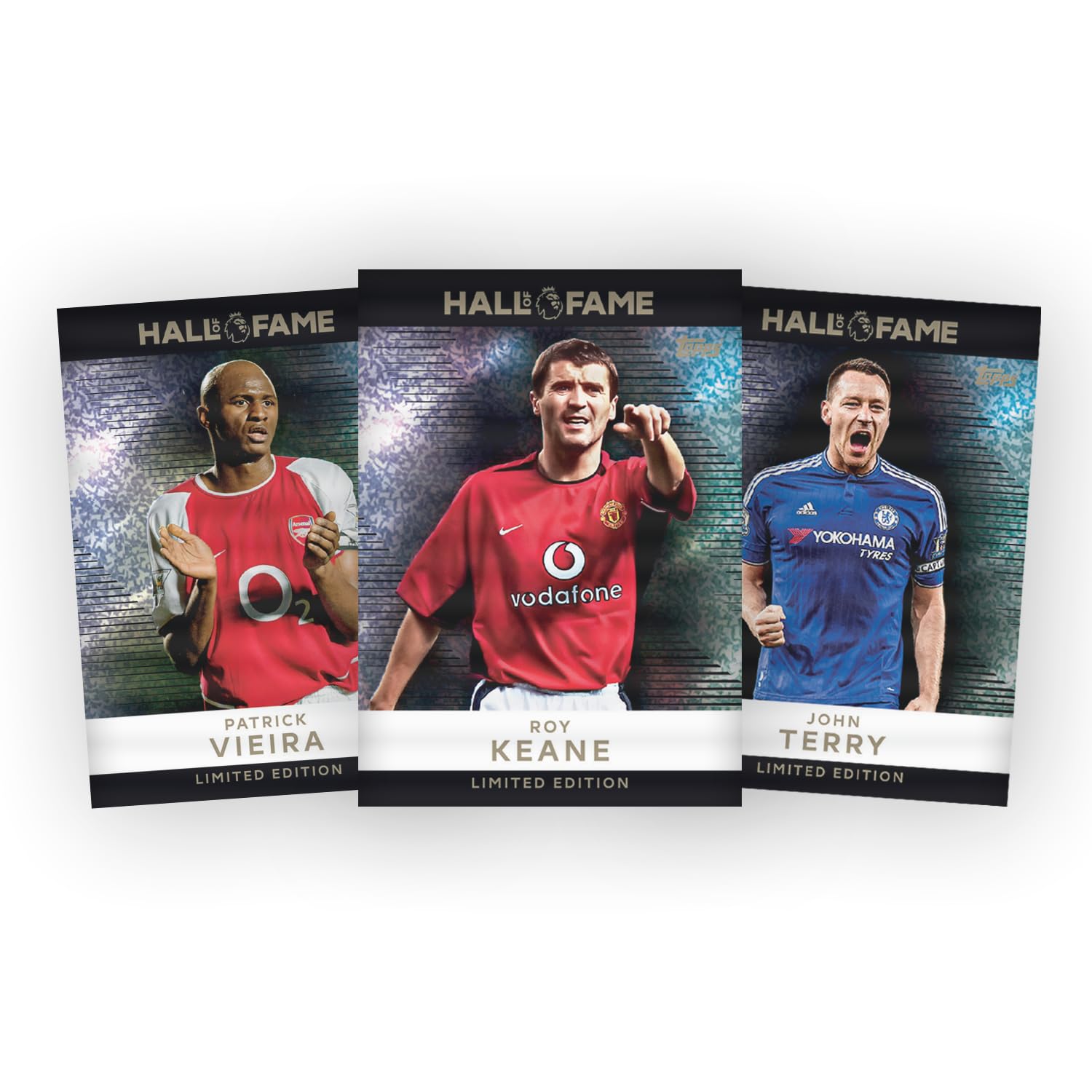 Topps Premier League 2026 - Edición Debut - Super Tin #3. Incluye 50 Cartas más 3 Cartas Hall of Fame LE.