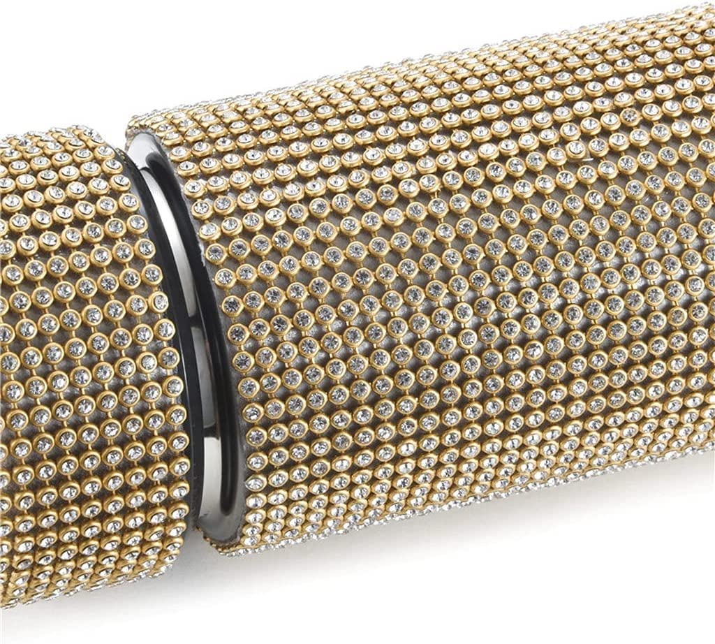 Kolby cieplejsze, nowy inteligentny diamentowy termos dotykowy wyświetlacz temperatury termos ze stali nierdzewnej butelka wody kubek kawy kubek termiczny (kolor: złoty) (Color : Silver)