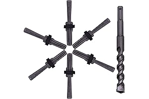 6PCS Rock Splitting Wedges and Feather Shims for Easy Stone Splitting: 1PCS...