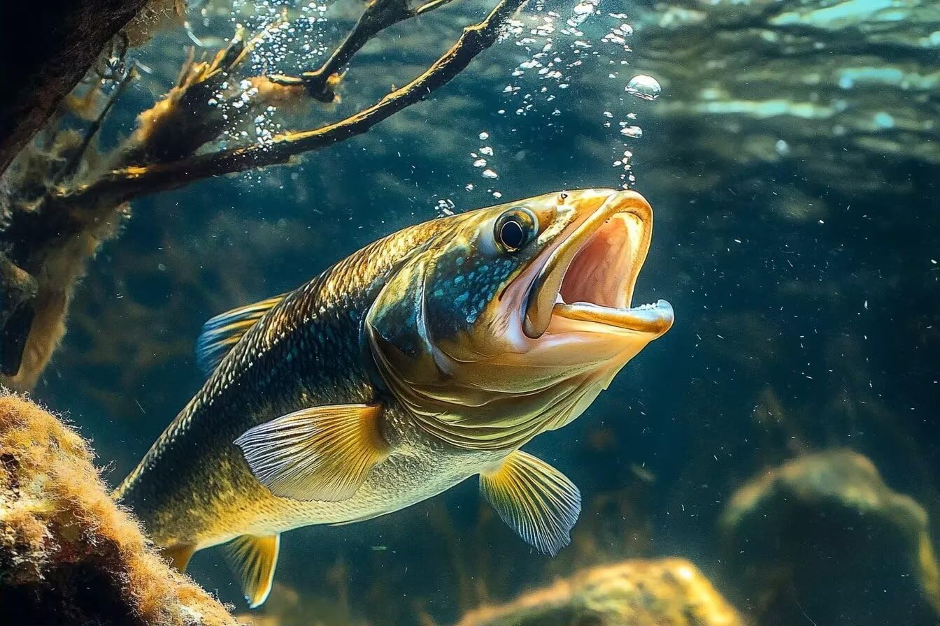 Funny Wooden Puzzle - Thickened Paper Jigsaw Puzzle, Fish Under The Water, 1000 Piece Jigsaw Puzzle Unique Gift for Fishing Enthusiasts
