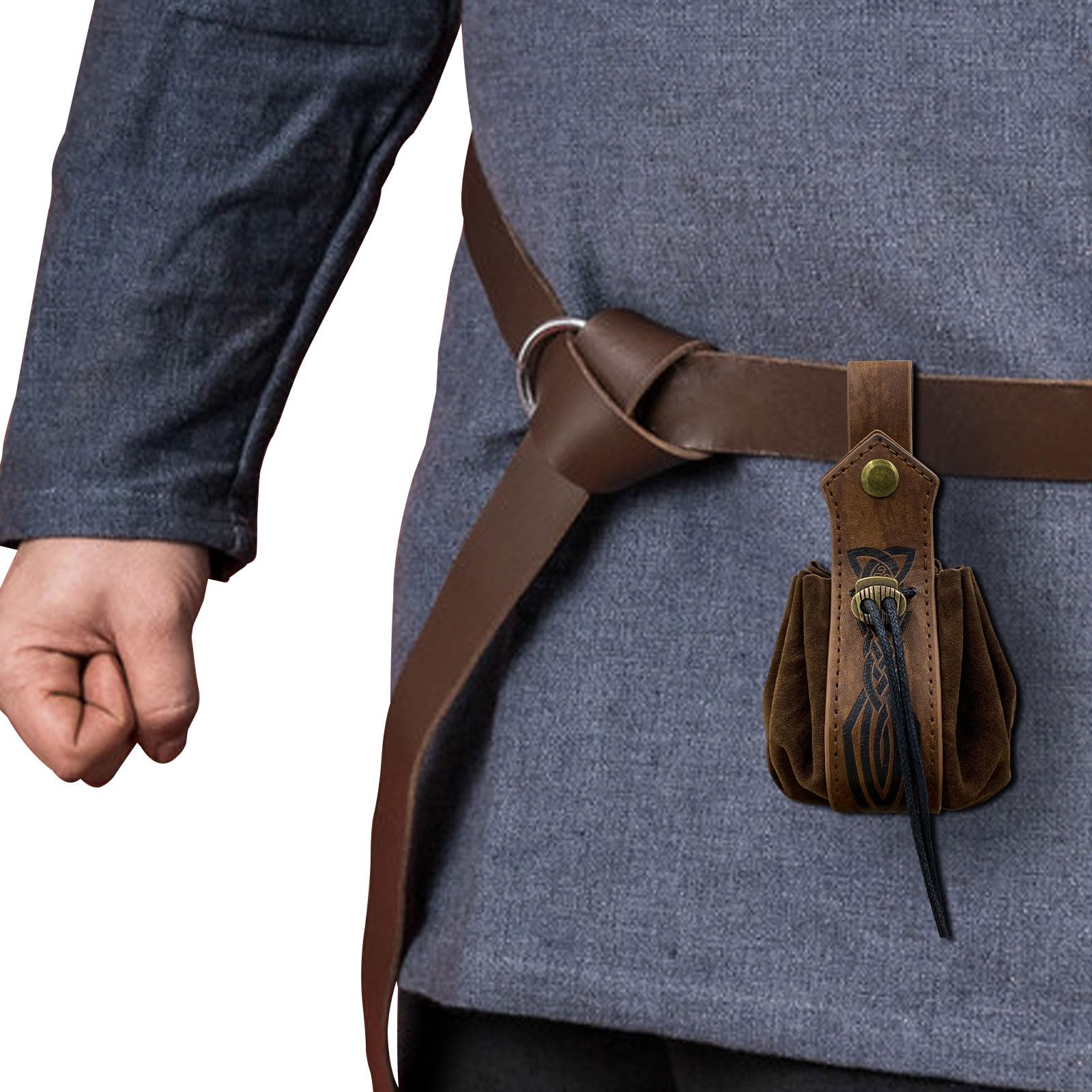 Marsupio Medievale In Pelle - Borsa A Tasca Per Cintura Uomo Donna, Cosplay Halloween