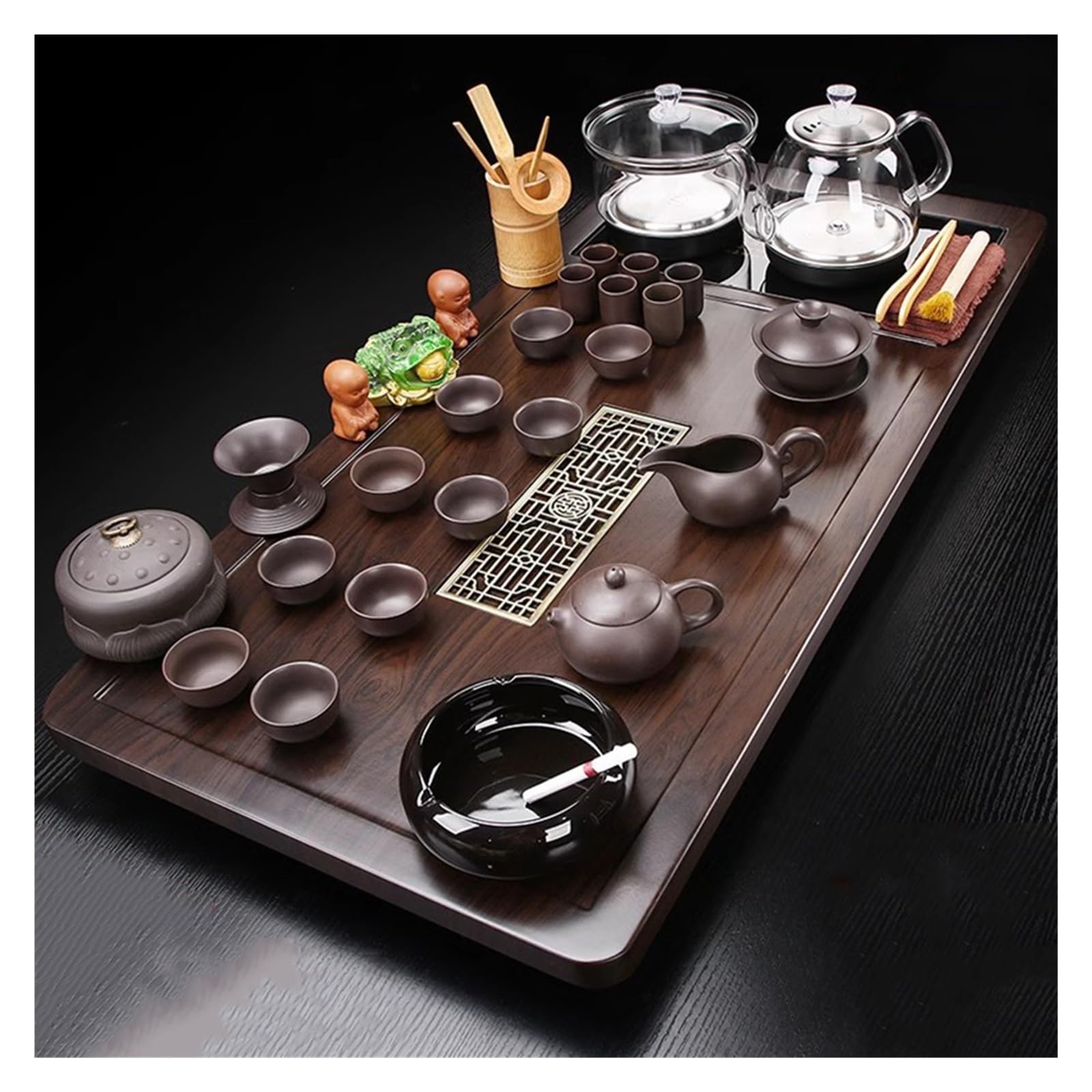 Zestaw herbaty kung fu herbaty, chińskie ceramiczne kung fu teservis herbata taca herbaty Strona główna prosta automatyczna