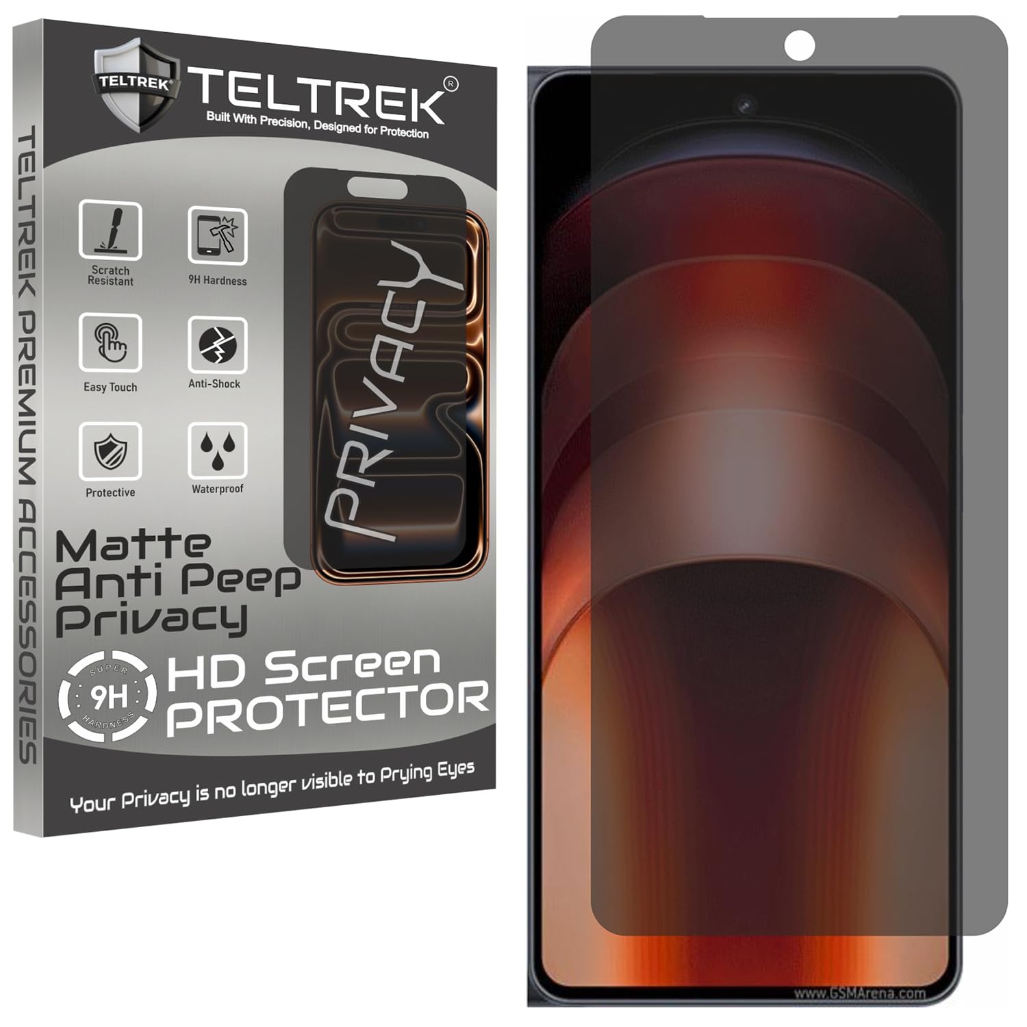Privacy Matte Screen Guard Compatible with Vivo iqoo Neo 9 Pro, Anti Glare, Anti UV, AntiBlue Light Screen Protector, Fiber Screenguard, Not a Tempered Glass-picture-15