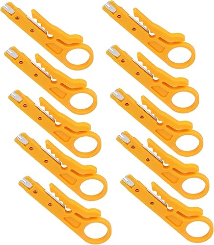 Miniatura 9 de Tnfeeon Mini pelacables 10 pelacables de red para cables de líneas de datos CAT5 CAT5e y CAT6 con un diámetro de 0197-0244in