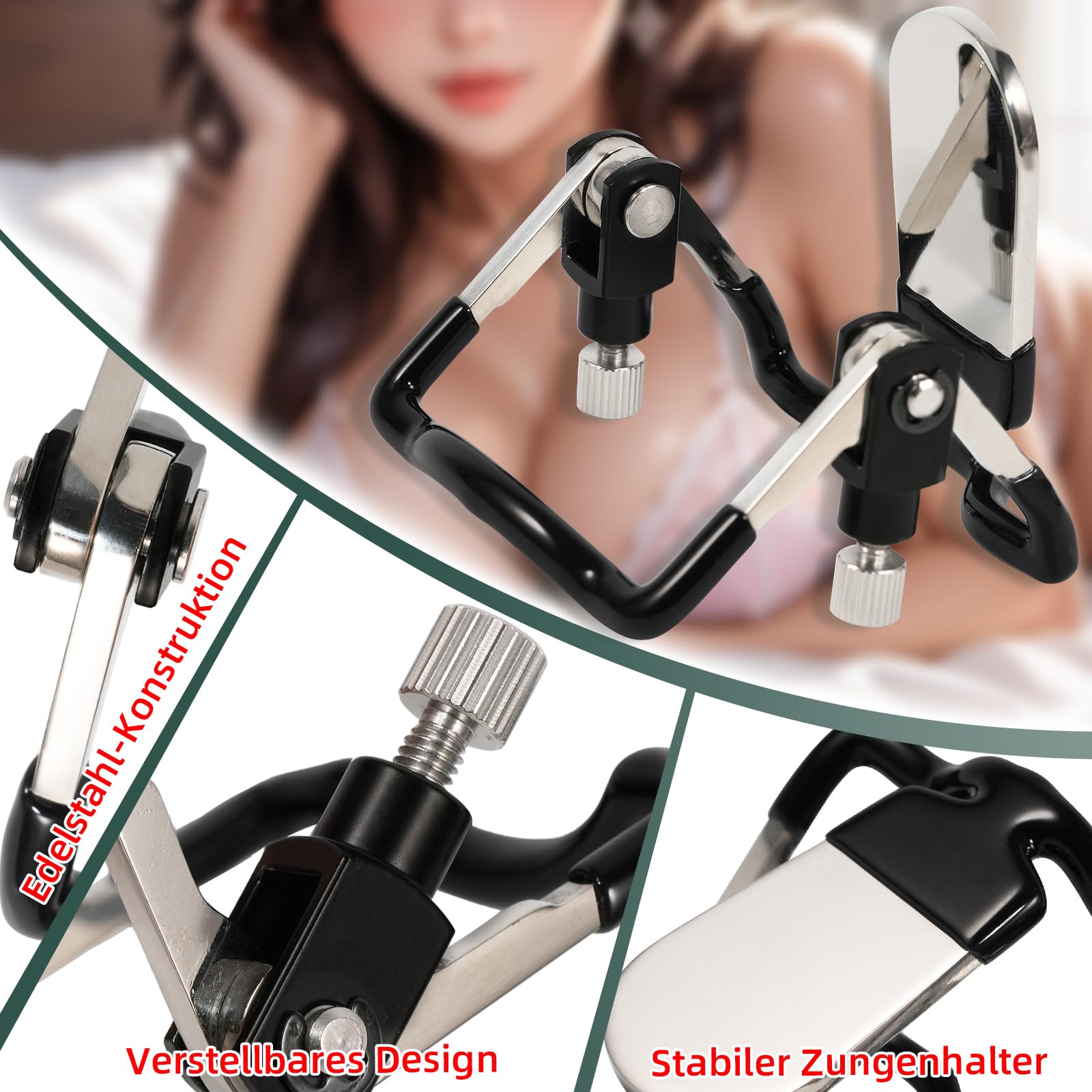 Écarteur De Bouche Réglable En Acier Inoxydable Avec Plaque Linguale Jouet BDSM Pour Bondage Bâillon Boule Accessoire Adulte Pour Jeux De Bouche