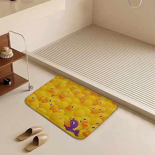 Miniatura 5 de Alfombras de baño de patos, absorbentes, antideslizantes, suaves, lavables, para cocina, baño, entrada, accesorios de decoración, 16 x 24 pulgadas
