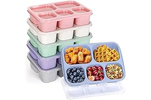 Korlon Bento Box Adult:5-Compartment Snack Boxes for Adults Container