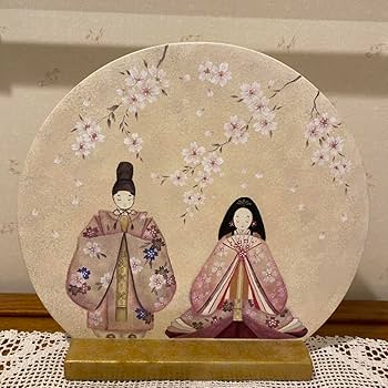 Amazon | トールペイントお雛様飾りスタンド付き | 平飾り | おもちゃ