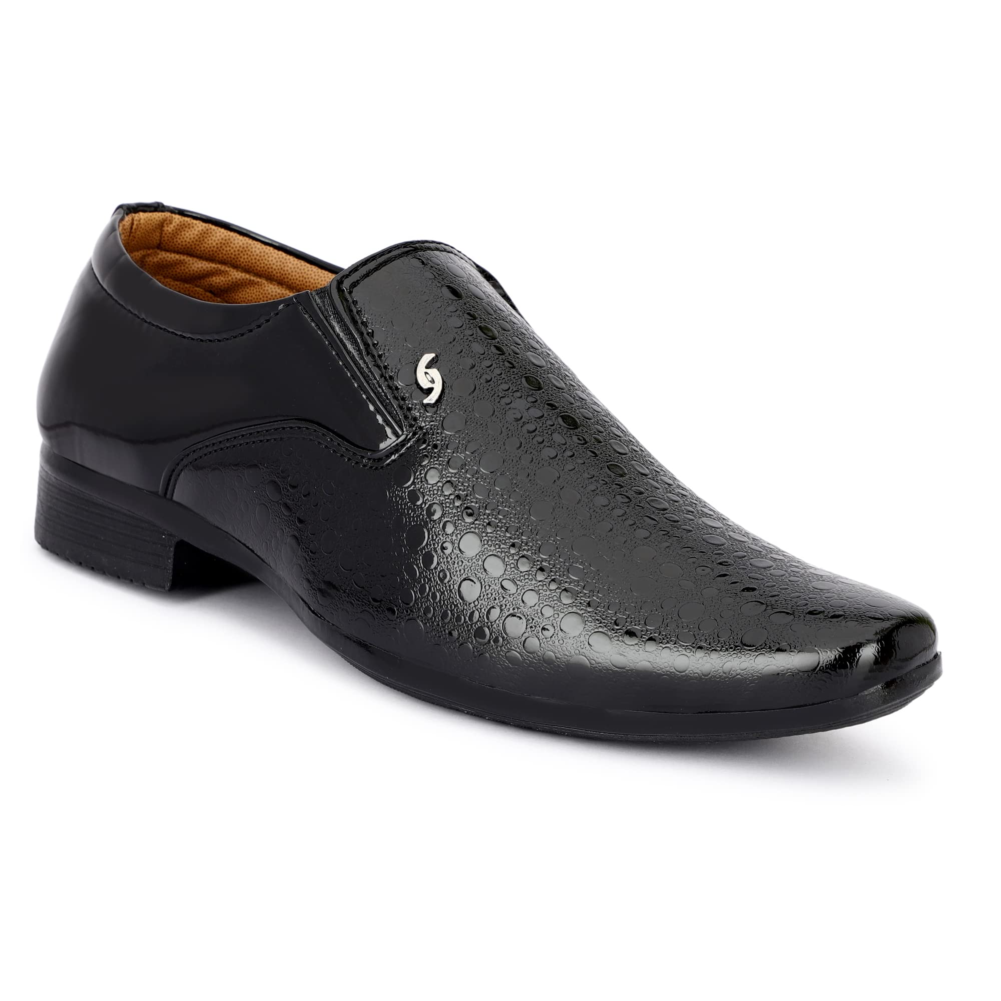Enow Comfortable Derby Slip on Formal Shoes for Men FOR-112-BLK-7 Black (B0BRBCNPX3) Amazon Price History, Amazon Price Tracker