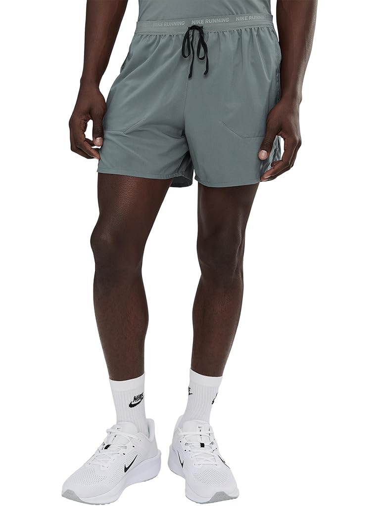 Gray Nike Dri-FIT Stride 5" Brief-Lined Shorts