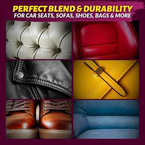 Miniatura 5 de COCONIX Kit de reparación de cuero y vinilo, color marrón y sombras | Fija desgarros, agujeros, arañazos y descamación en muebles de cuero y vinilo,