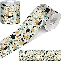 Vista 8 de Zonon Borde para tablón de anuncios para el aula, 65 pies, bordes rectos, decoración de aula o escuela del hogar (moderno)