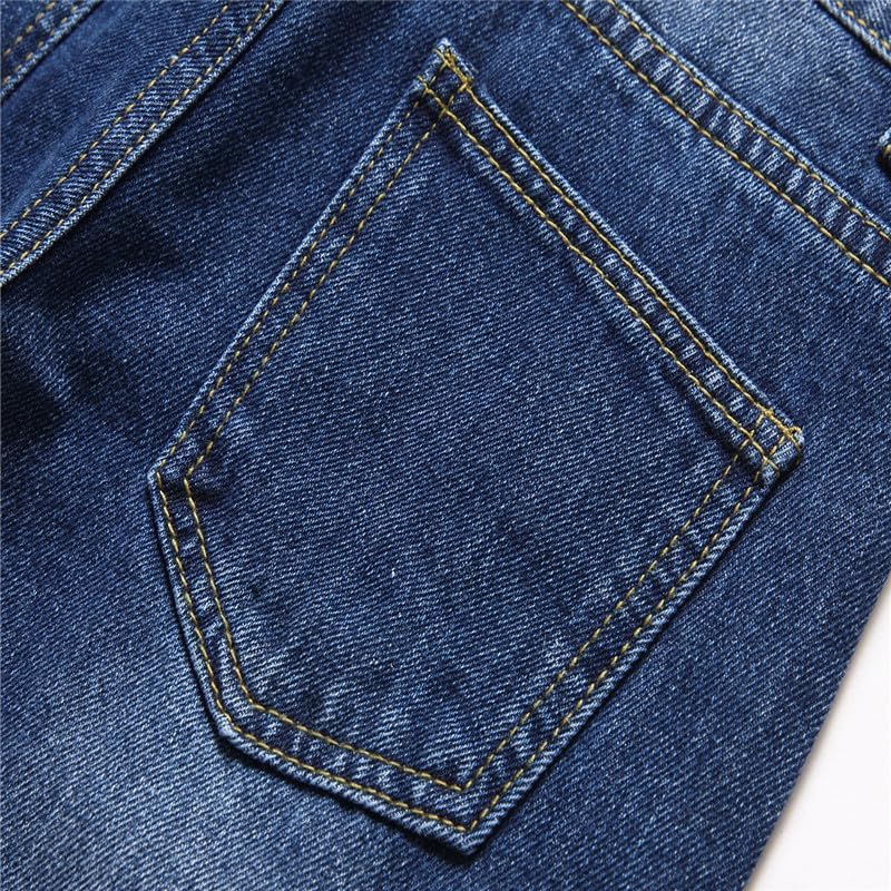 Boy's Stretch Comfy Ripped Jeans Skinny Stylish Distressed Washed Denim Jeans Pants - Image 6