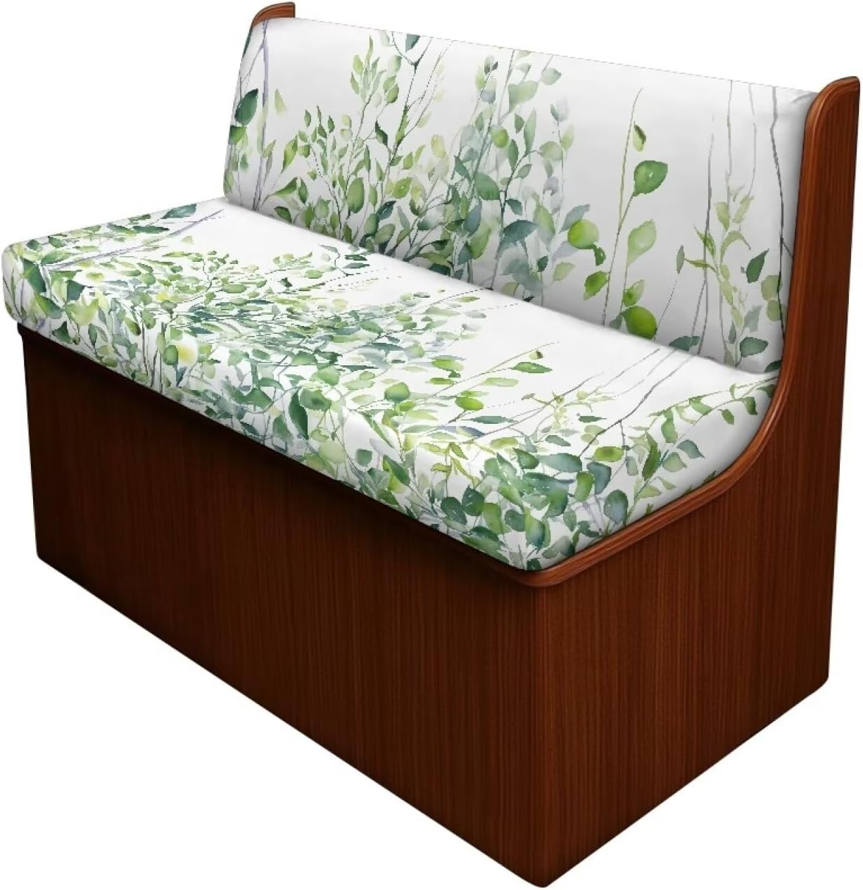 Leaves Pattern Rv Dinette Cushion Covers Set of 2 Dirt-Resistant Personalized Portable Lightweight Loveseat Slipcovers Include 1 Bench Cover & 1 Backrest Cover for RV Car Couch for Neighbors