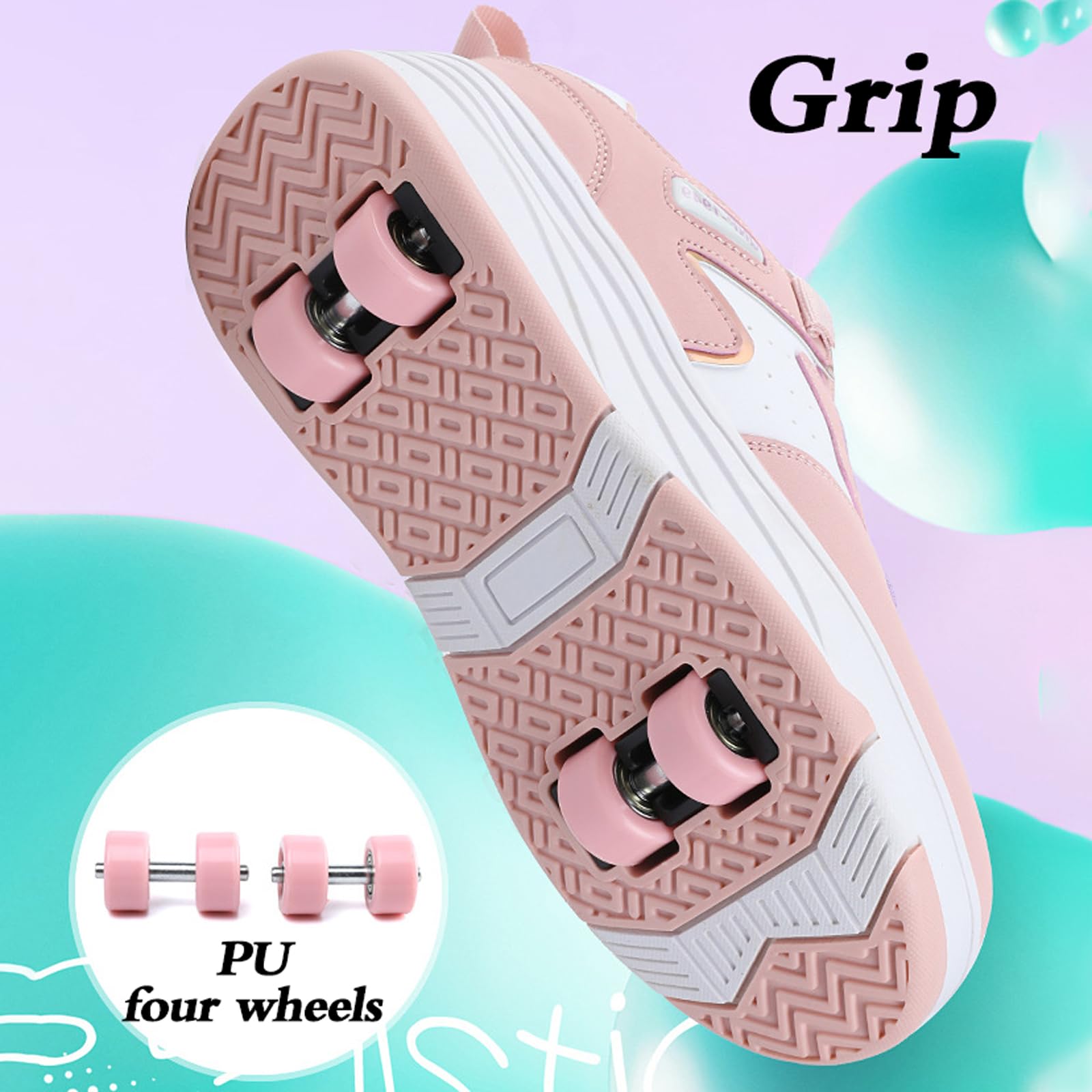 Zapatillas Deportivas con Ruedas para niños,Zapatos con Ruedas para niñas,Zapatillas con Ruedas,Zapatos con Ruedas Unisex niños,Retráctil,para Niños y Niña,para Pascua Cumpleaños,Navidad