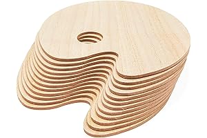Bright Creations Unfinished Wood Oval Painting Palette