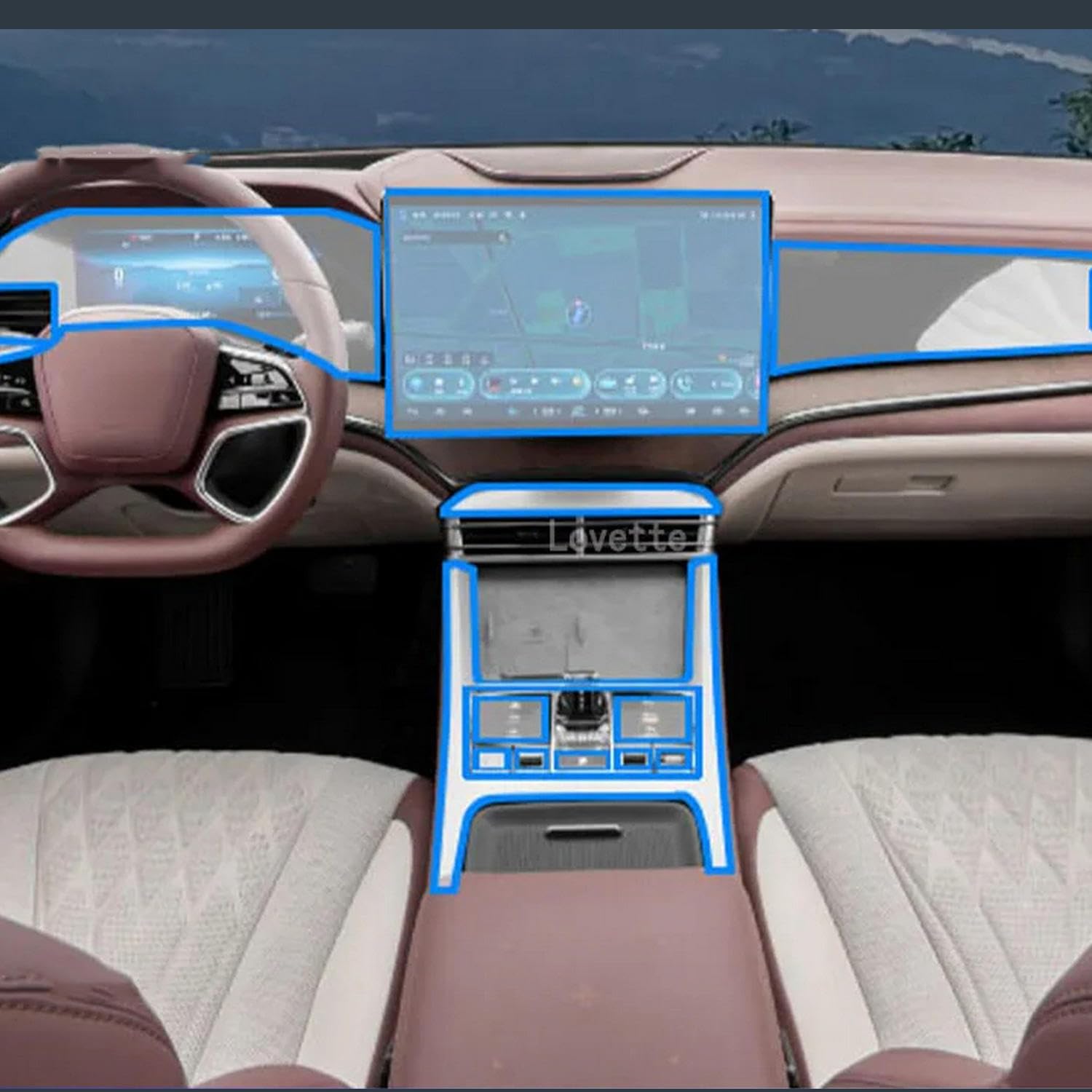 Film protecteur TPU pour BYD SEAL U DM-i 2023-2024 préserver l'écran tactile