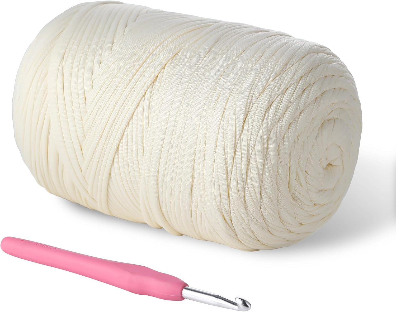 800G（228YDS） T-Shirt Yarn, Elastic Fabric Crochet Cloth T- Shirt Yarn, Thick Hand Knitting Yarns for Crocheting Bags/Rugs/Baskets/Craft Project/Home Decor, DIY Crafts (Modern, Grass Green)