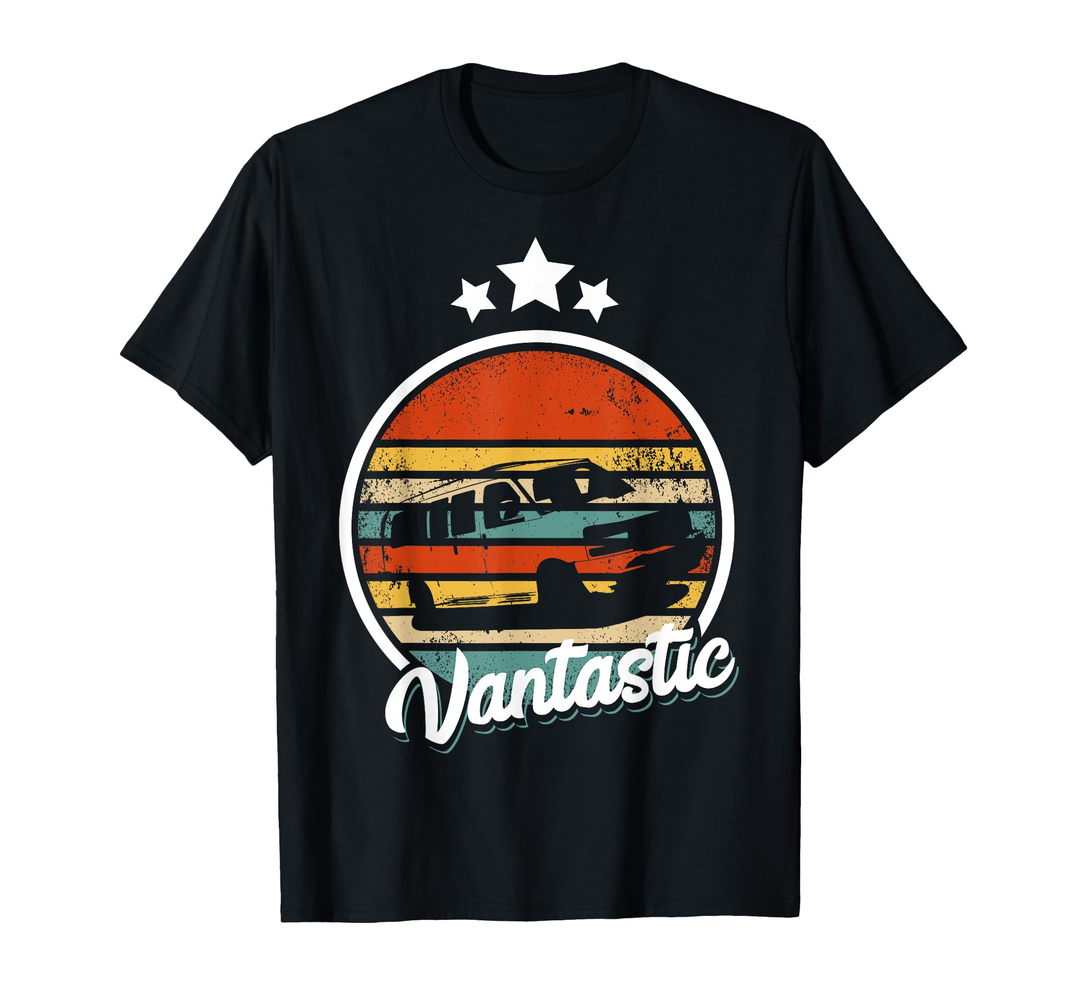 Retro Camper Van Life Vantastic - Vintage Vanlife T-Shirt