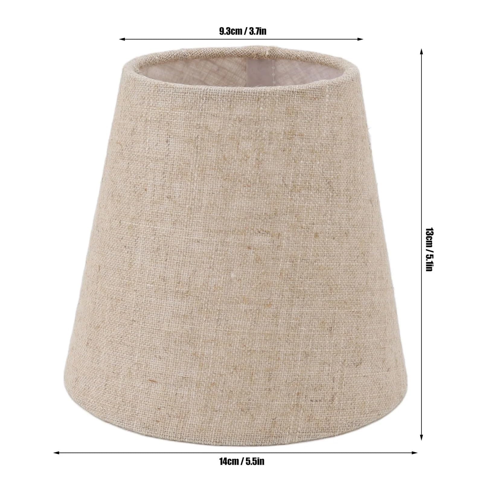 Abat Jour Lampe Table Abat-jour à clipser en tissu de lin for ampoules bougie, accessoires d'éclairage pour Lampe de Table