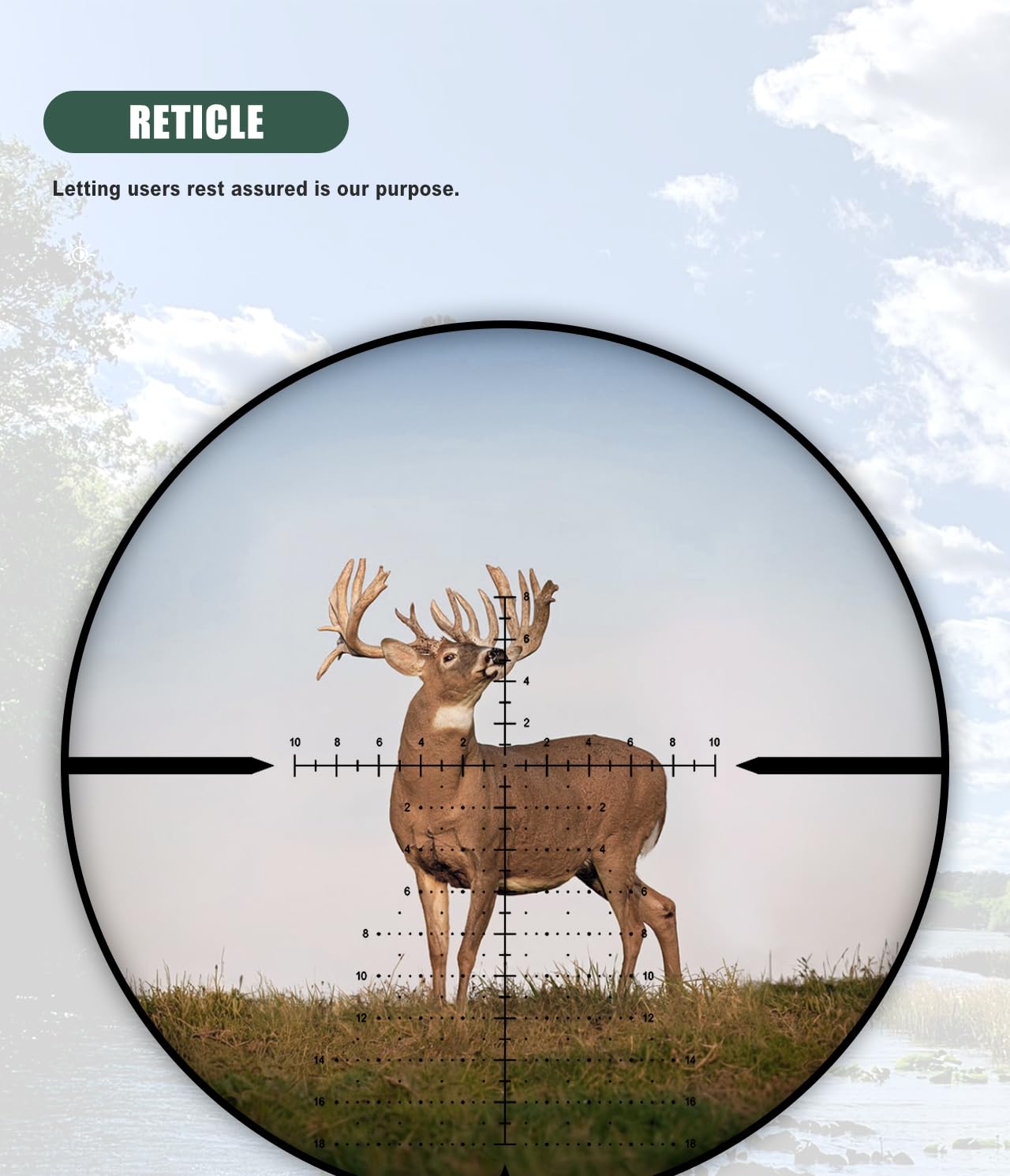 SPINA OPTICS 6-24x50 II Riflescope Primo Piano Focale Riflescope con MRAD Precision Tree Reticle e Parasole