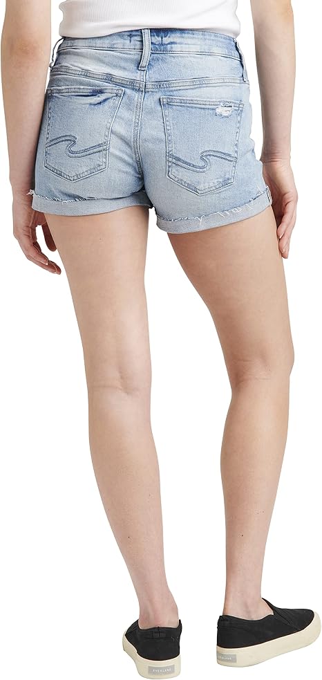 Silver Jeans Co. Womens Boyfriend Mid 