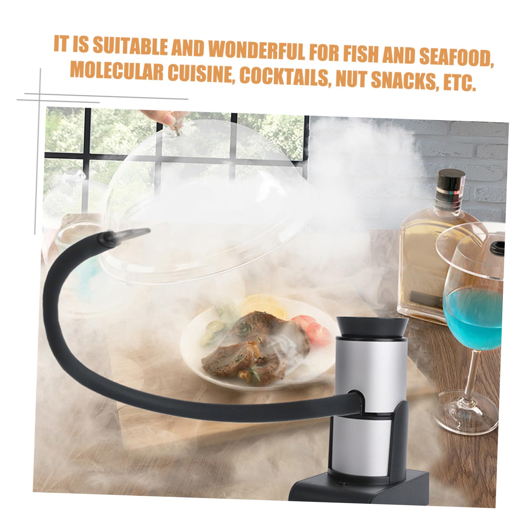 Affumicatore Per Alimenti Cucina Molecolare Infusore Barbecue Set Utensile Resistente Manutenibile Trasportare Picnic Riporre Comodo Usa Risparmiare
