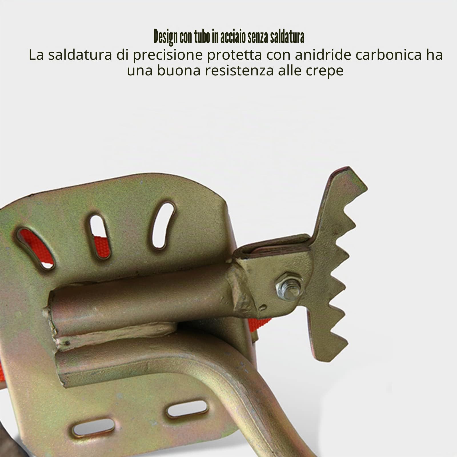 Generico Ramponi da Foresta, Attrezzatura per Arrampicata sugli Alberi in Acciaio al Carbonio, Diametro Dellanello Regolabile, Antiscivolo con Portata di 150 kg (450 Modell)
