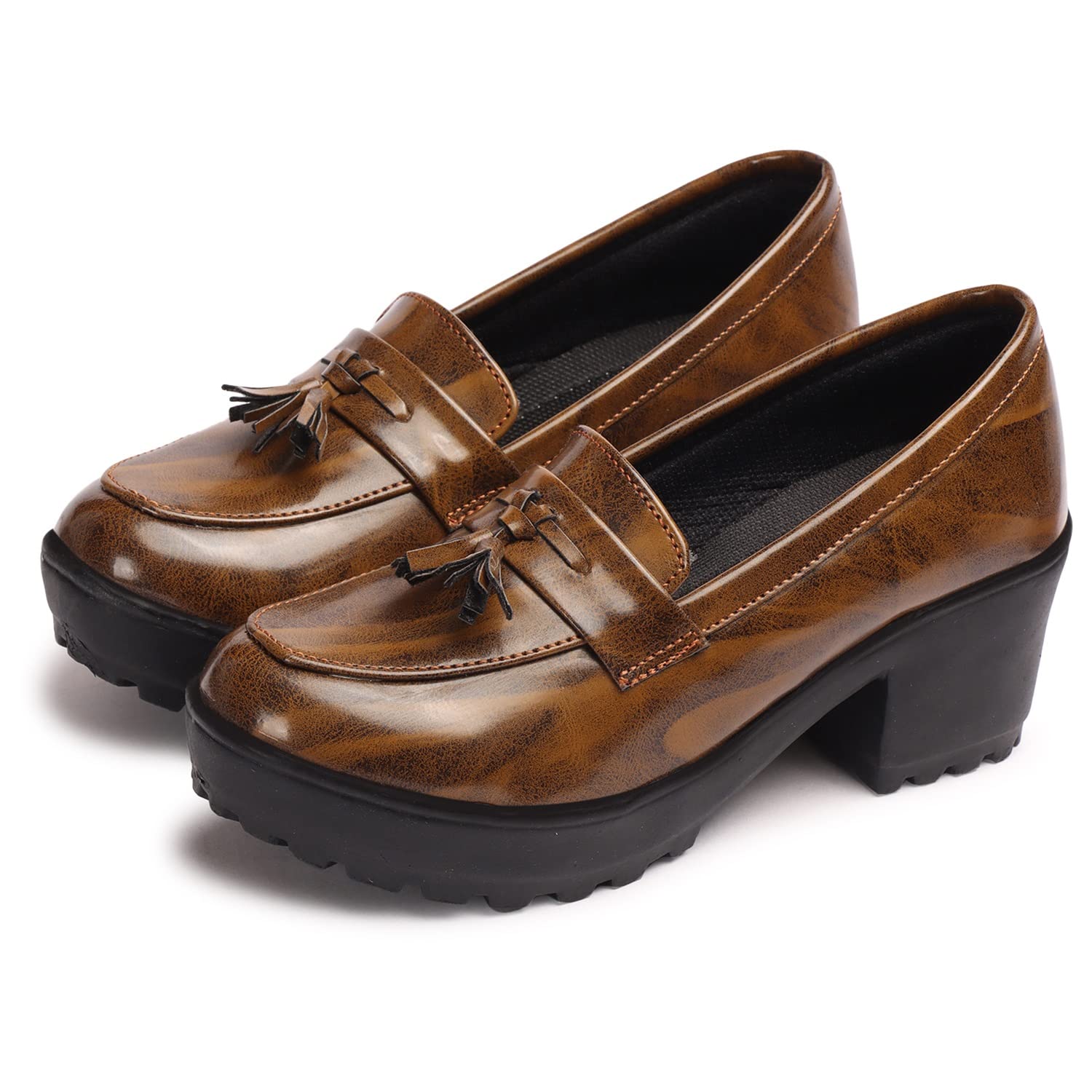 FASHIMO Women Formal Shoes|Ballet Heels for Womens and Girls PN06- Brown (B0BTSQGF1W) Amazon Price History, Amazon Price Tracker