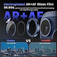 Vista 3 de Tensea Protector de Lente de Cámara Compatible con iPhone 17 Pro Max/17 Pro/15 Pro Max/15 Pro/16 Pro Max/16 Pro/14 Pro Max/14 Pro, Cubierta