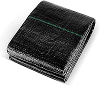HANWRAPS 3.3ft x 13ft Heavy Duty 3.2oz Weed Barrier Landscape Fabric - Woven Geotextile for Gardens, Beds & Driveways