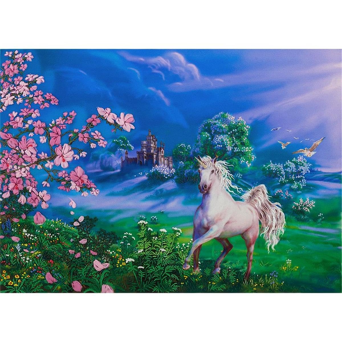 PANNA - Kit de punto de cruz, diseño de unicornio mágico (31 x 22 cm)