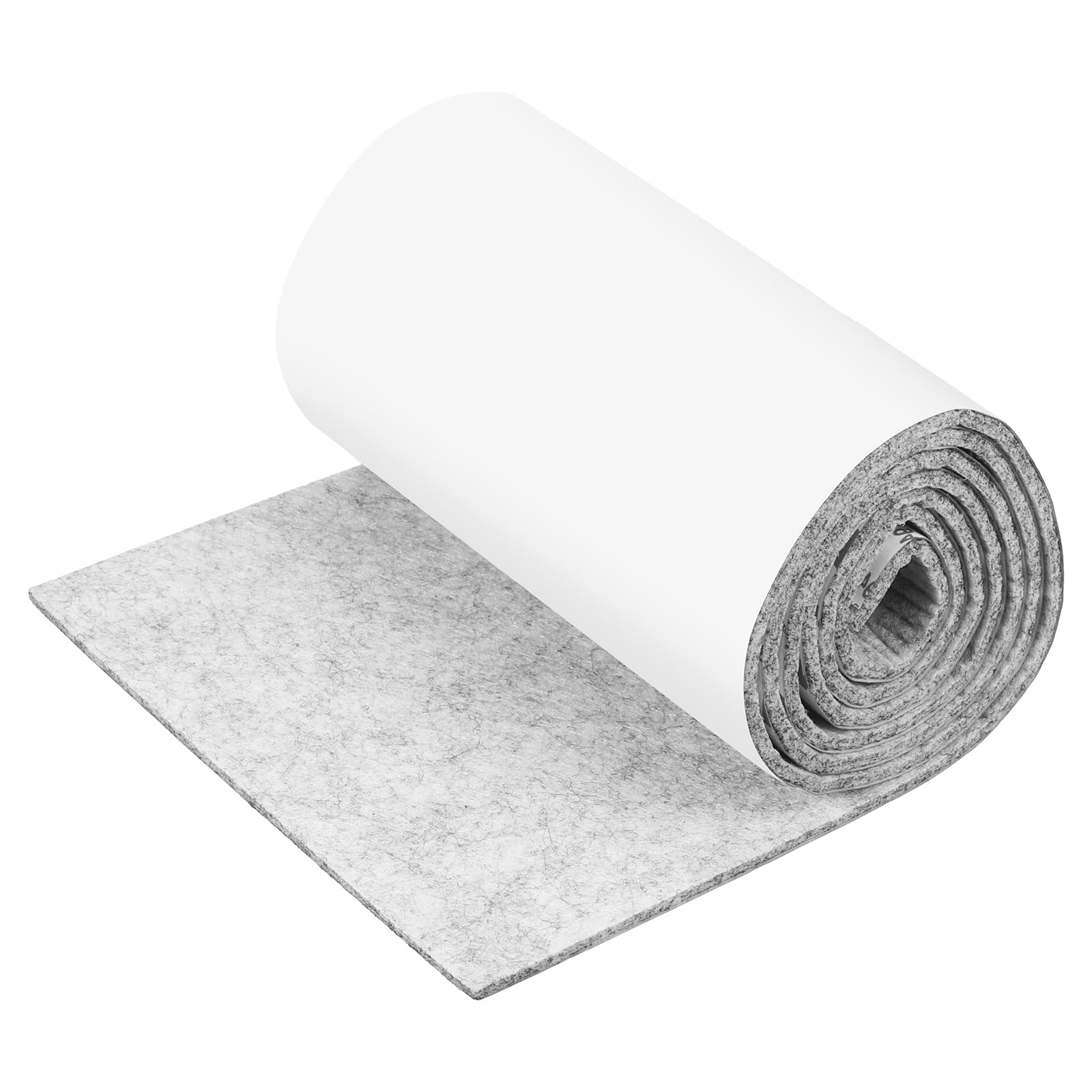 sourcing map Felt Furniture Pads, 102 x 12.7 x 0.3cm Non-Slip Self-Adhesive Floor Protectors, Cuttable Felts Strip Tape Roll for Hardwood Floors and Home Appliances, Light Gray