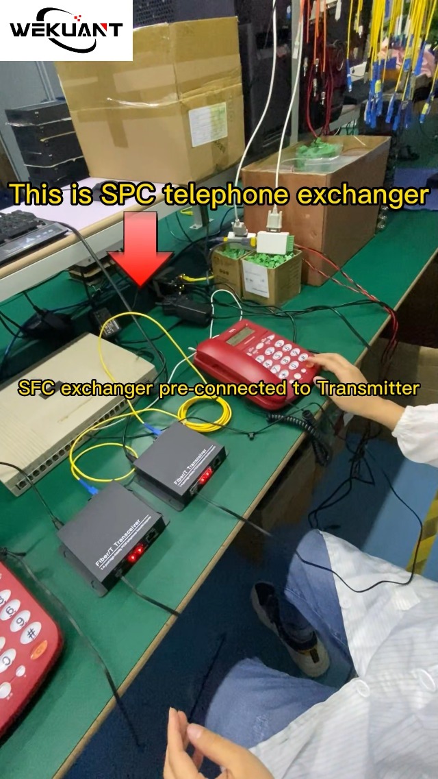 Image of POTS Telephones and Ethernet Over Fiber Optic Extenders, Universal Singlemode Fiber up to 20Km(12.4 mi) and Multimode 500m(0.31 mi) A Pair (4 Tel+10 /100M Ethernet,SC)